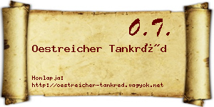 Oestreicher Tankréd névjegykártya